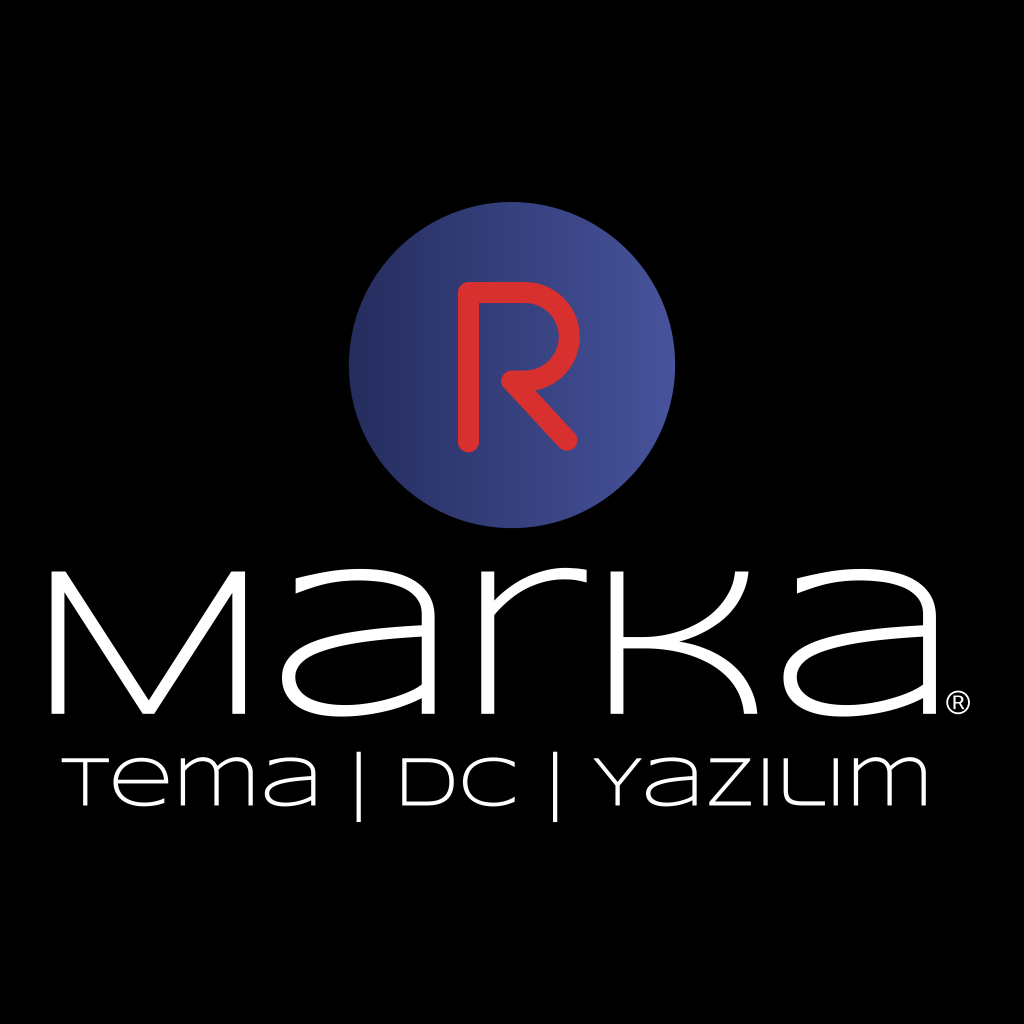 Siyah Zemin Beyaz Kare Logo